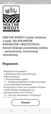 Hektar Wiedzy android App screenshot 1